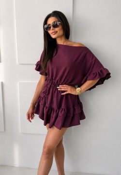 Kombinezon Kimono Bordo